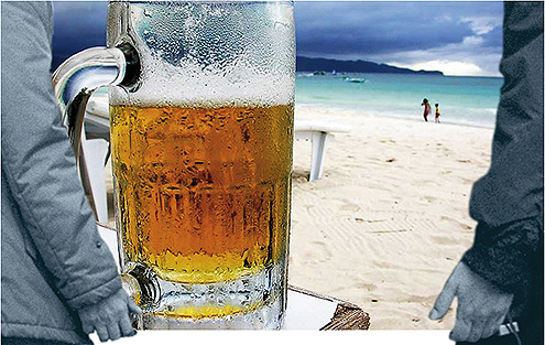 Pivce na plaži 4