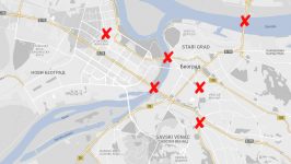 Beograd: Blokada na osam lokacija 21