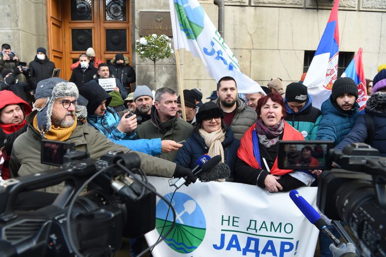 Protest protiv Rio Tinta: Blokada graničnog prelaza Trbušnica 1 Protest protiv Rio Tinta: Blokada graničnog prelaza Trbušnica 1