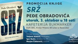 Promocija knjige „Srž“ Peđe Obradovića 3. oktobra 16